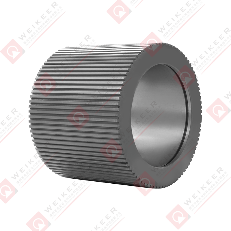 Rouleau à granulés en acier à roulement à extrémité ouverte ondulée